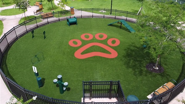 Aerial view of the new Fairlawn Community Park