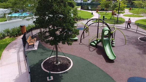 Photo of the new Fairlawn Community Park Playground