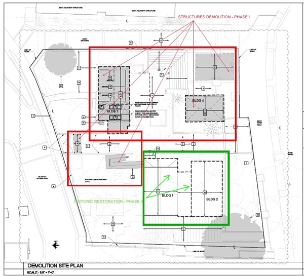 Drawing of the Flagler Street Worker's House Site Plan