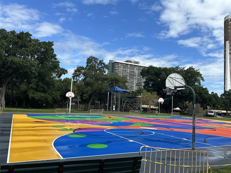 Legion Park New, Colorful, Basketball Courts