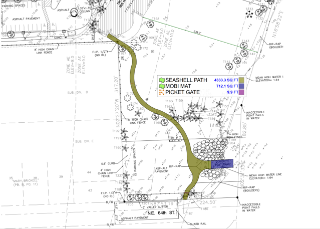 Legion Park Pedestrian Walkway Plans Image Showing Walk Path