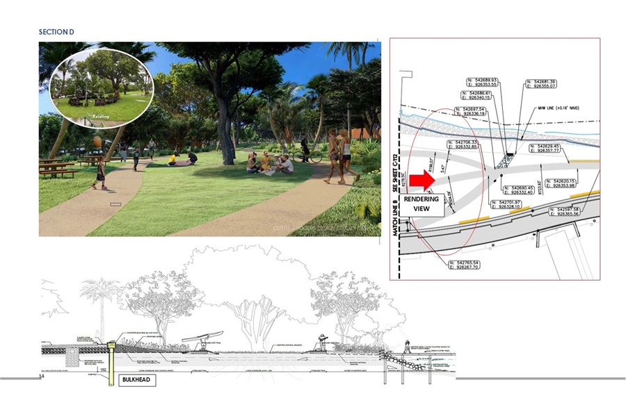 Morningside Section D Walk Path and Green Areas Rendering