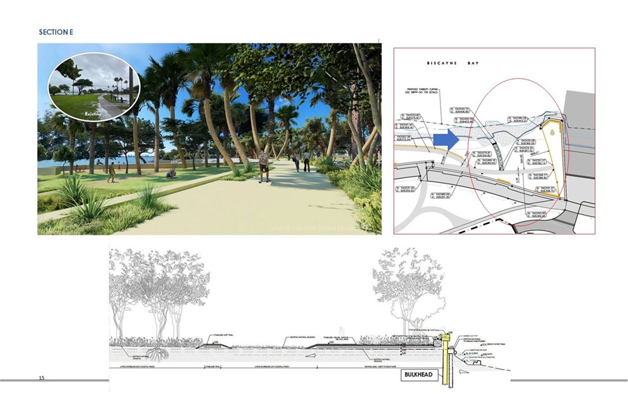 Morningside Park Section E Walk Path & Bulkhead Rendering and Elevations Image