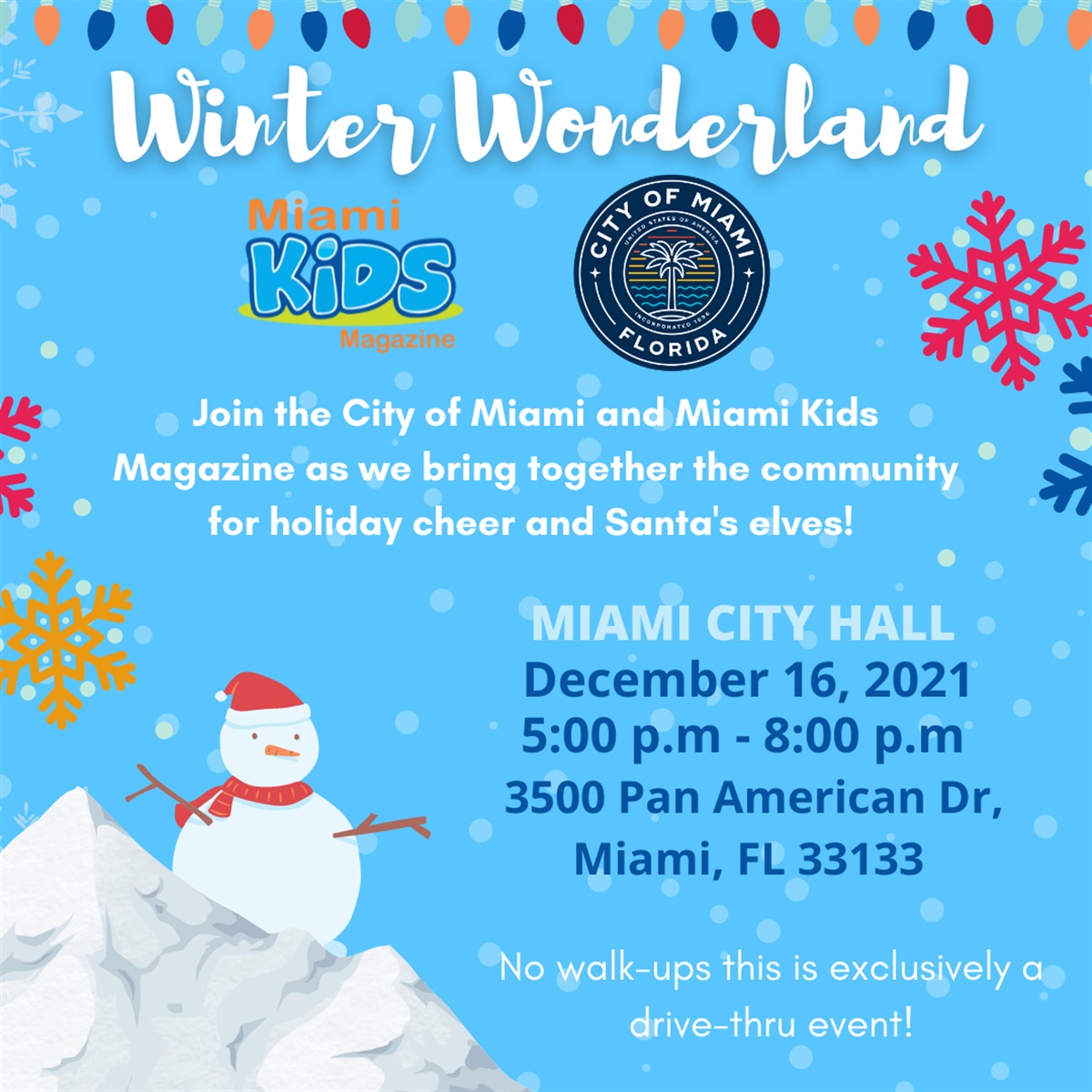 Winter Wonderland at Miami City Hall Miami